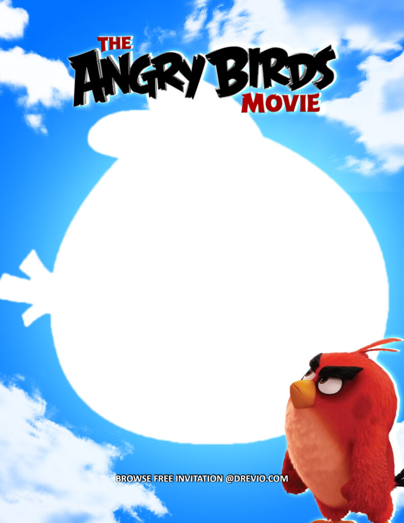 Invitation Template of (FREE Invitations) Angry Birds Birthday Invitations + Party Ideas 1