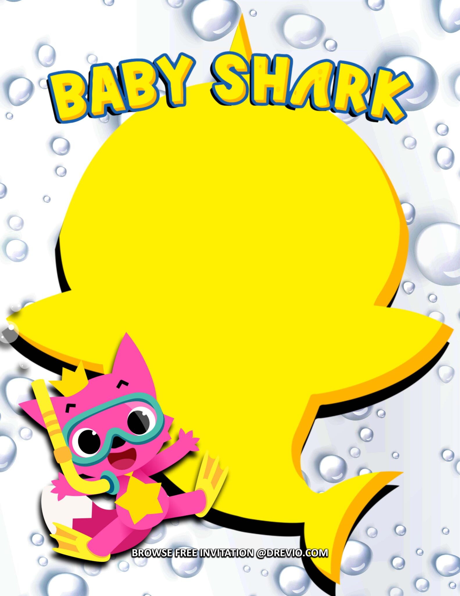 (FREE Invitations) Baby Shark Birthday Invitations + Party Ideas ...