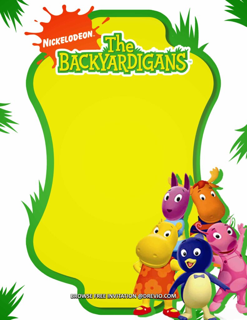 Invitation Template of (FREE Invitations) The Backyardigans Birthday Invitations + Party Ideas 10