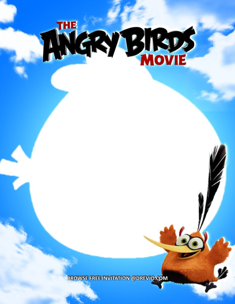 Invitation Template of (FREE Invitations) Angry Birds Birthday Invitations + Party Ideas 4