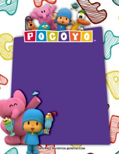 (FREE Invitations) Pocoyo Birthday Invitations + Party Ideas | Download ...