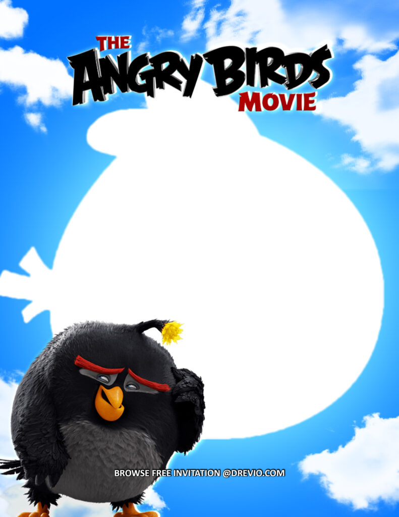 Invitation Template of (FREE Invitations) Angry Birds Birthday Invitations + Party Ideas 5