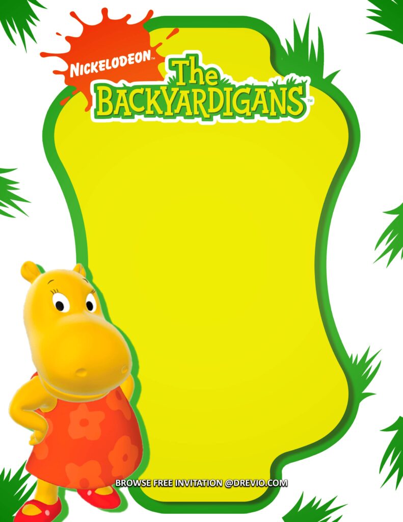 Invitation Template of (FREE Invitations) The Backyardigans Birthday Invitations + Party Ideas 5