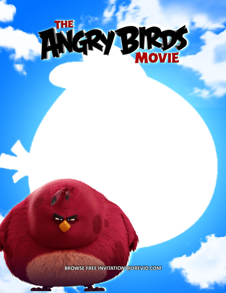 Invitation Template of (FREE Invitations) Angry Birds Birthday Invitations + Party Ideas 6