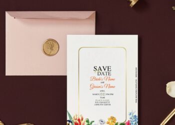 Invitation Template of (Free Editable PDF) Beautiful Fall Flowers Wedding Invitation Templates 1