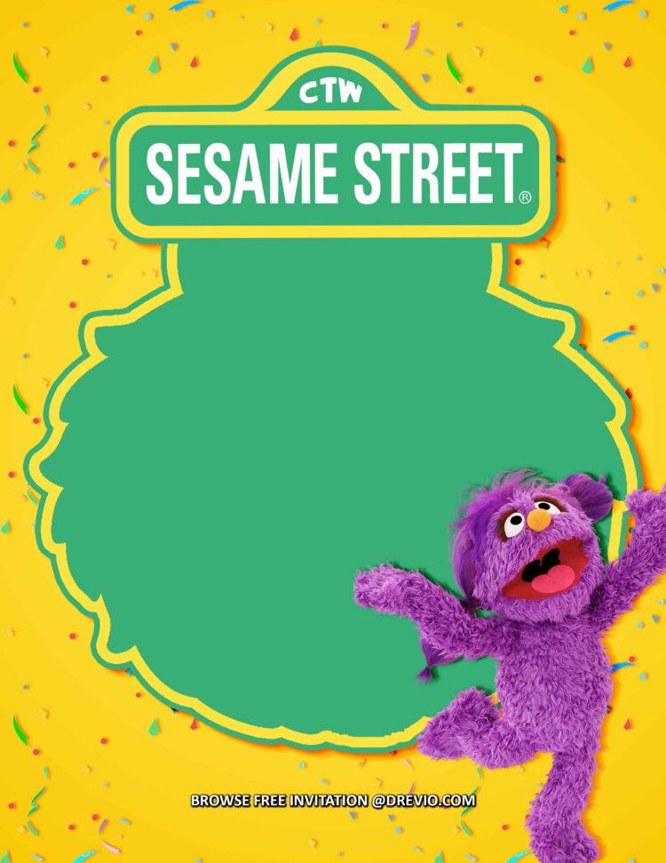 (FREE Invitations) Sesame Street Birthday Invitations + Party Ideas ...