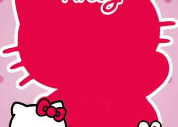 Invitation Template of (FREE Invitations) Hello Kitty Birthday Invitations + Party Ideas 1