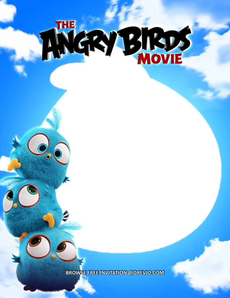 Invitation Template of (FREE Invitations) Angry Birds Birthday Invitations + Party Ideas 9