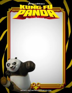 (FREE Invitations) Kung Fu Panda Birthday Invitations + Party Ideas ...