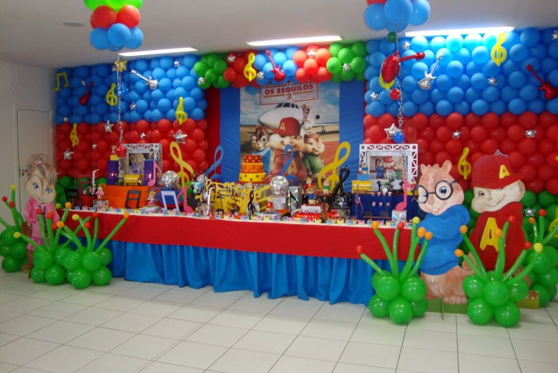Alvin and The Chipmunks Party Decorations (Credit: Pinterest)