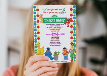 (Free Editable PDF) Adorable Sesame Street Birthday Invitation Templates with Bert and Ernie