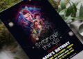 (Free Editable PDF) Awesome Stranger Things Sleepover Birthday Invitation Templates with editable text