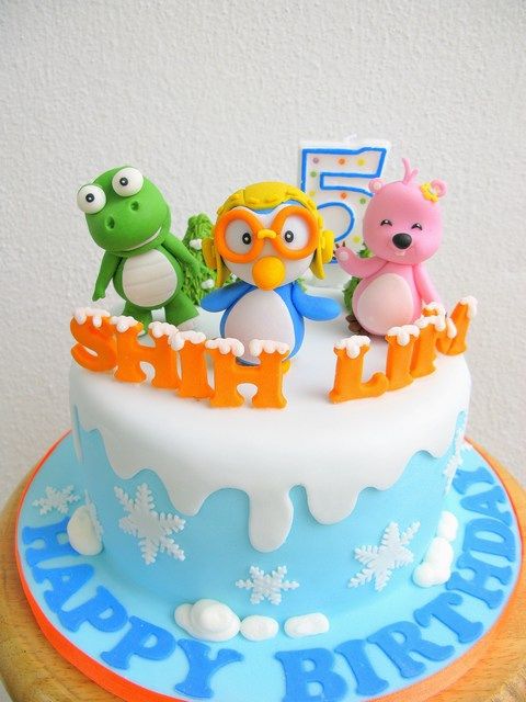 Pororo Birthday Cakes (Credit: Pinterest)