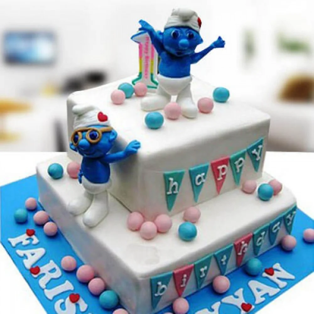 Smurfs Party Cakes (Credit: flavoursguru)