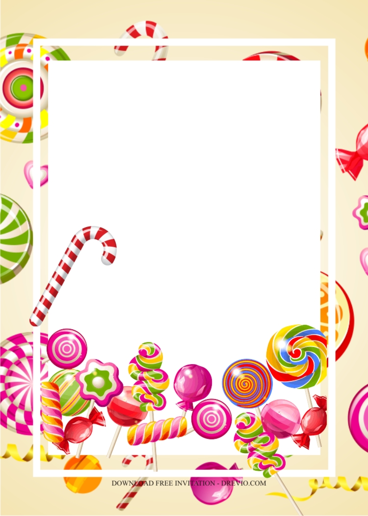 candyland birthday invitation template 5 Download Hundreds FREE