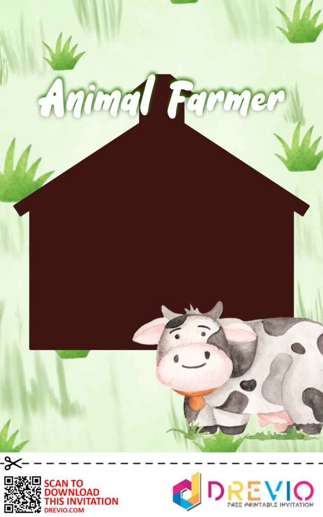 Invitation Template of [FREE INVITATIONS]Animal Farm Baby Shower Invitations + Party Ideas 1