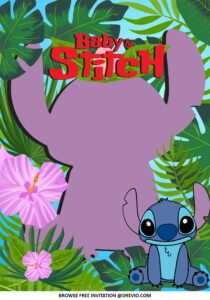 Lilo and Stitch Baby Shower Invitations + Party Ideas | Download ...
