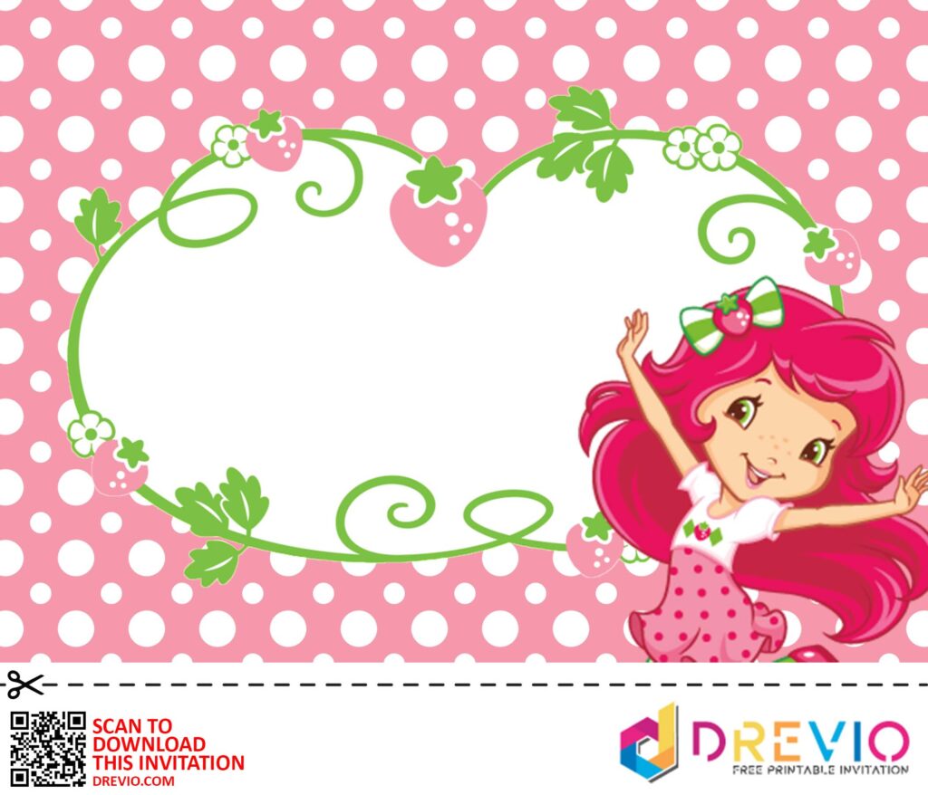 Invitation Template of Strawberry Shortcake Baby Shower Invitations + Party Ideas 10