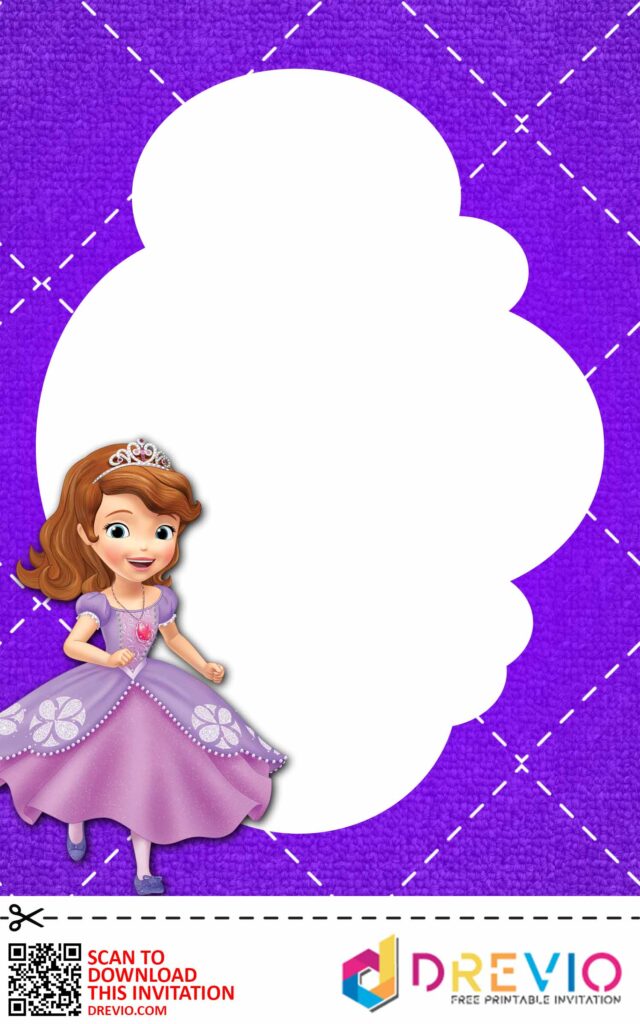 Invitation Template of [FREE INVITATIONS] Sofia the First Baby Shower Invitations + Party Ideas 10