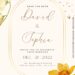 (Free) 11+ Scenic Modern Boho Love Canva Wedding Invitation Templates with watercolor sunflowers