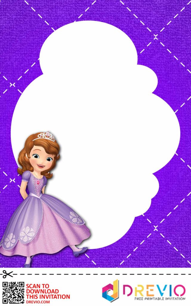 Invitation Template of [FREE INVITATIONS] Sofia the First Baby Shower Invitations + Party Ideas 11