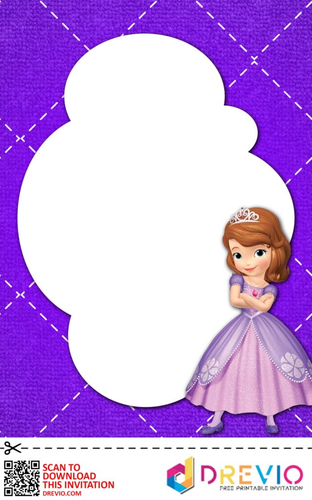 Invitation Template of [FREE INVITATIONS] Sofia the First Baby Shower Invitations + Party Ideas 2