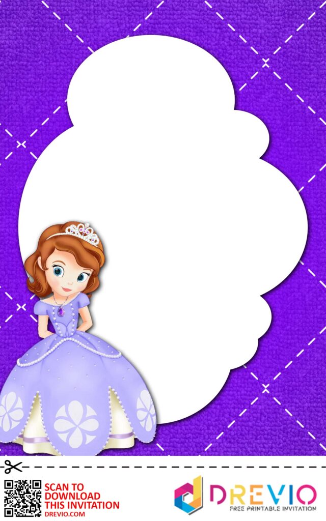 Invitation Template of [FREE INVITATIONS] Sofia the First Baby Shower Invitations + Party Ideas 6