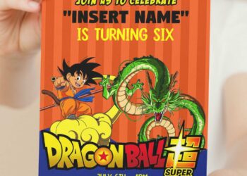 (Free Editable PDF) Ultimate Dragon Ball Z Birthday Invitation Templates