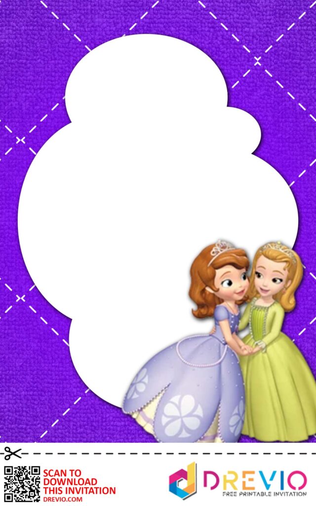 Invitation Template of [FREE INVITATIONS] Sofia the First Baby Shower Invitations + Party Ideas 7