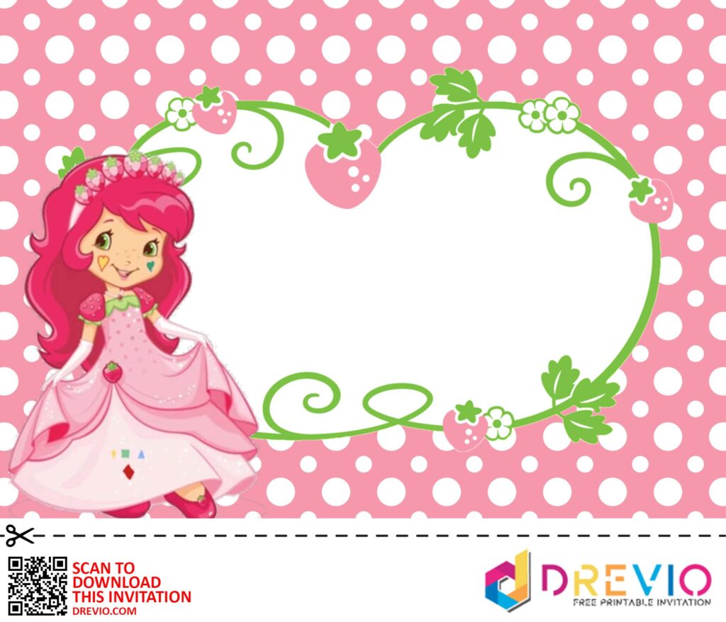 Invitation Template of Strawberry Shortcake Baby Shower Invitations + Party Ideas 8