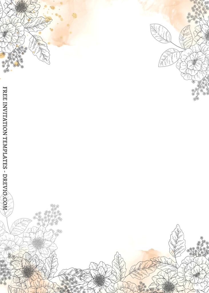 (Free) 8+ Whimsical Country Flower Canva Wedding Birthday Templates with 