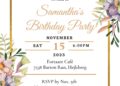 (Free) 8+ Whimsical Country Flower Canva Birthday Invitation Templates