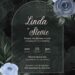 Invitation Template of (Free) 11+ Green Watercolor Grey White Blue Floral Canva Wedding Invitation Templates 12