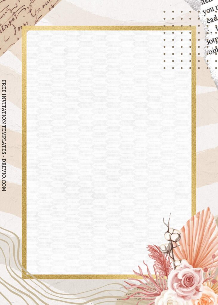 Invitation Template of (Free) 11+ Natural Rustic Floral Canva Birthday Invitation Templates 11