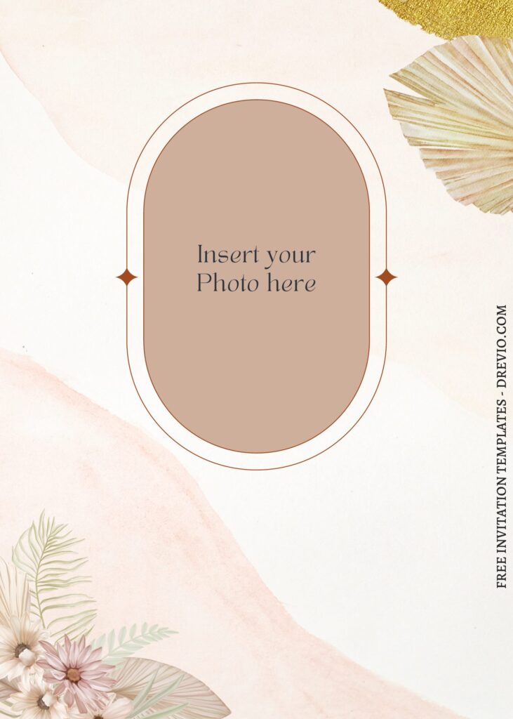 8+ Earth Tone Floral Invitation Templates with ranunculus