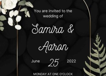 Invitation Template of (Free) 10+ Rock Background White Floral Canva Wedding Invitation Templates 10