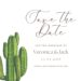 FREE PRINTABLE - 10+ Cute Cactus Canva Wedding Invitation Templates