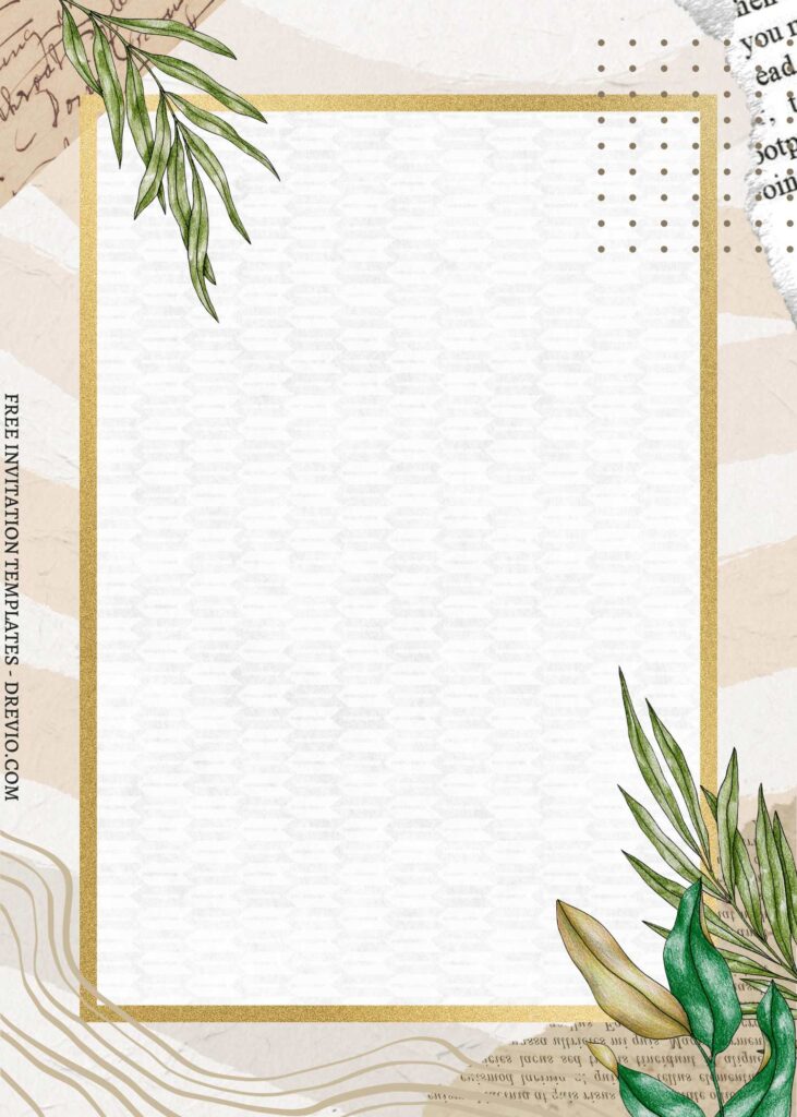 Invitation Template of (Free) 11+ Natural Rustic Floral Canva Birthday Invitation Templates 1