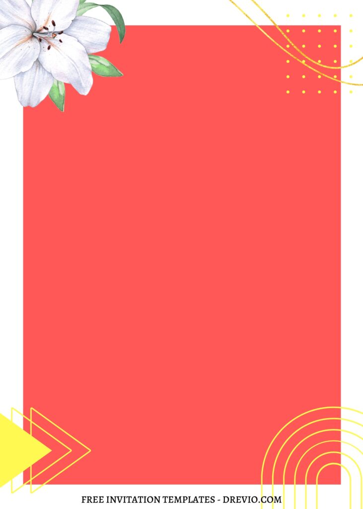 Invitation Template of FREE EDITABLE - 11+ Stargazer Lily Canva Birthday Invitation Templates 22