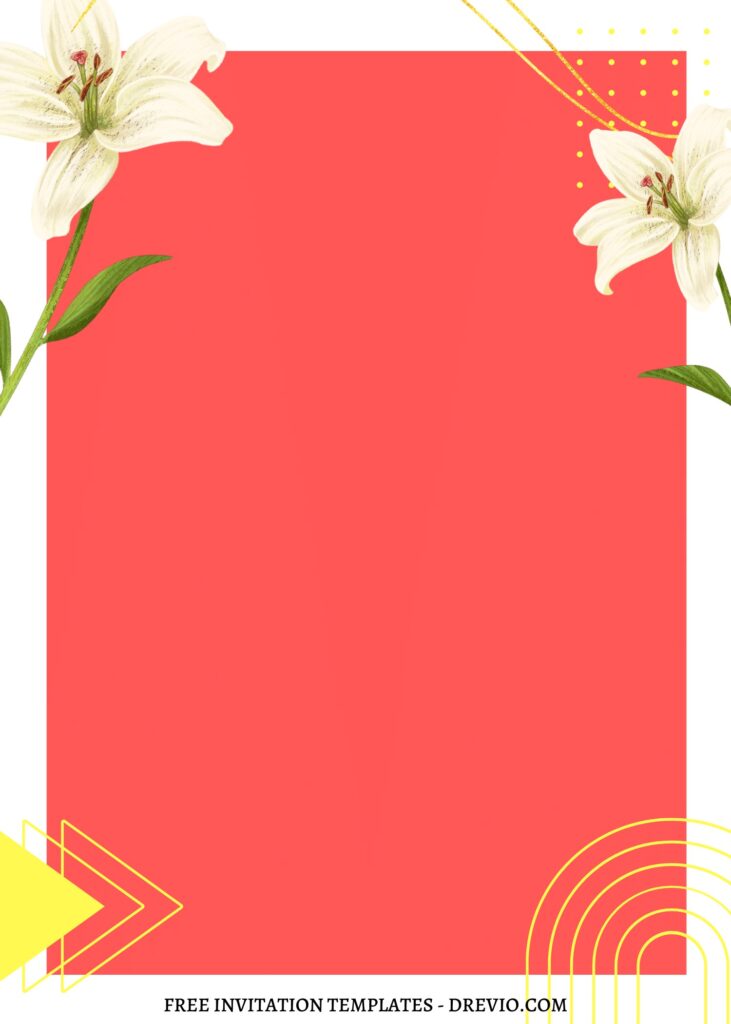 Invitation Template of FREE EDITABLE - 11+ Stargazer Lily Canva Birthday Invitation Templates 21