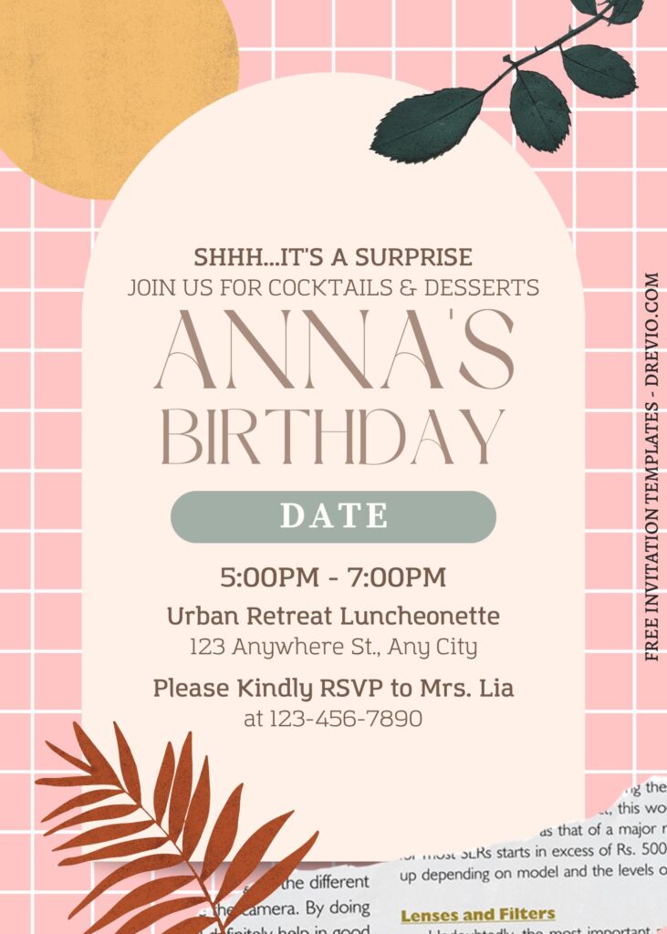 Invitation Template of FREE EDITABLE - 11+ Artsy Checker Floral Canva Invitation Templates 9