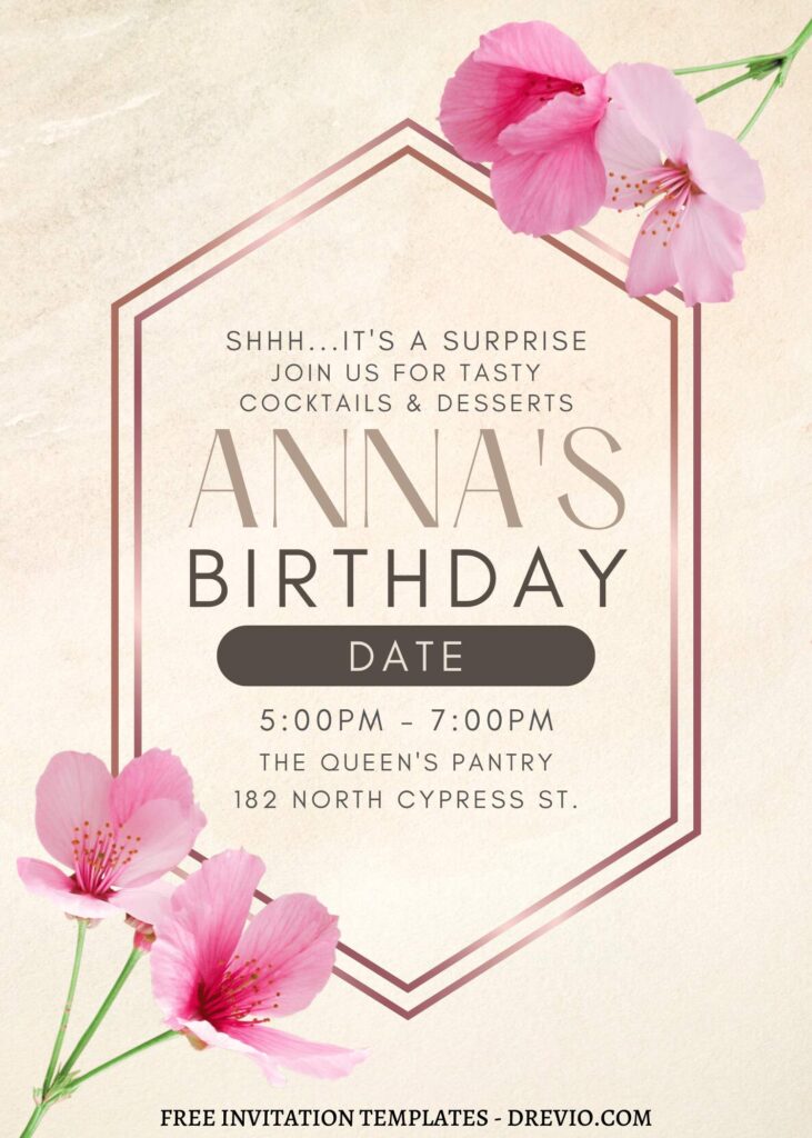 Invitation Template of FREE EDITABLE - 11+ Divine Garden Canva Birthday Invitation Templates 7