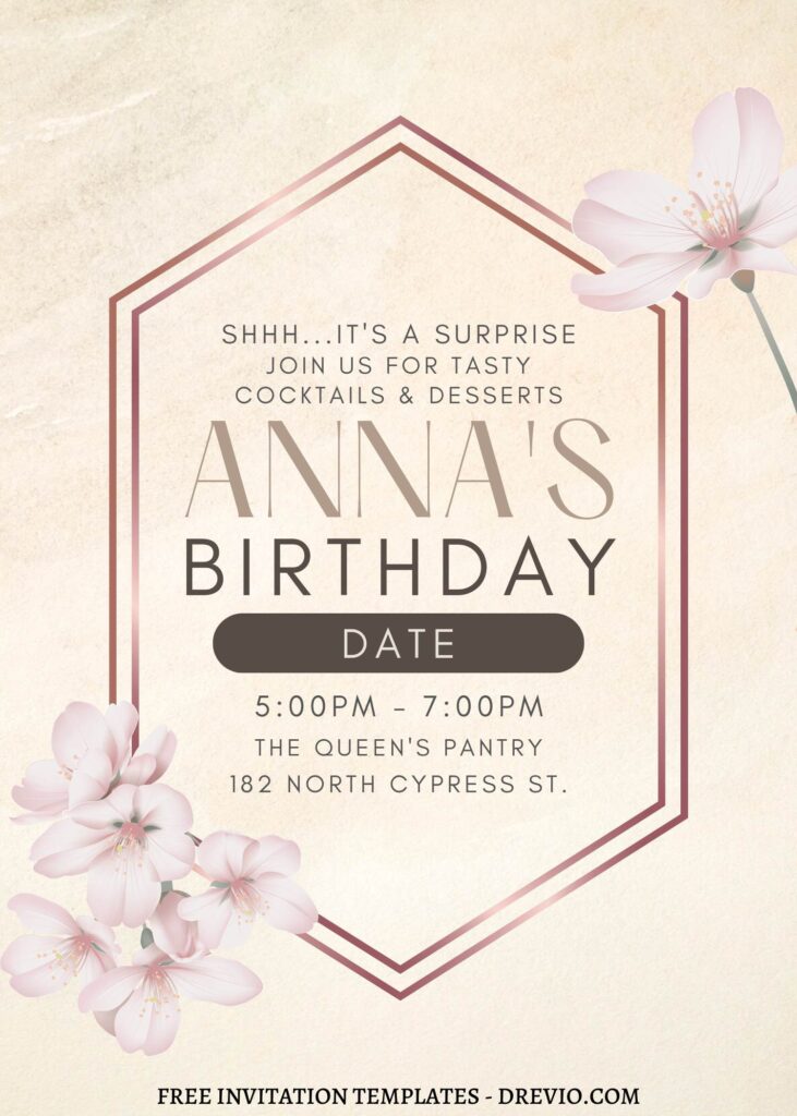 Invitation Template of FREE EDITABLE - 11+ Divine Garden Canva Birthday Invitation Templates 6