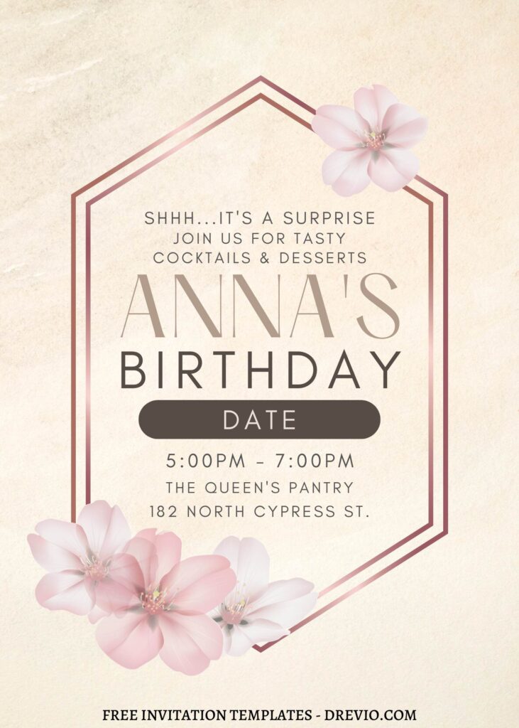 Invitation Template of FREE EDITABLE - 11+ Divine Garden Canva Birthday Invitation Templates 5