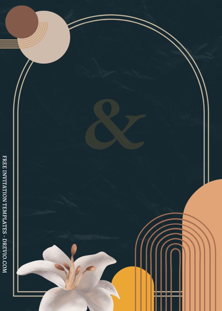 (Free) 11+ Floral Cascade Canva Wedding Invitation Templates with elegant ampersand