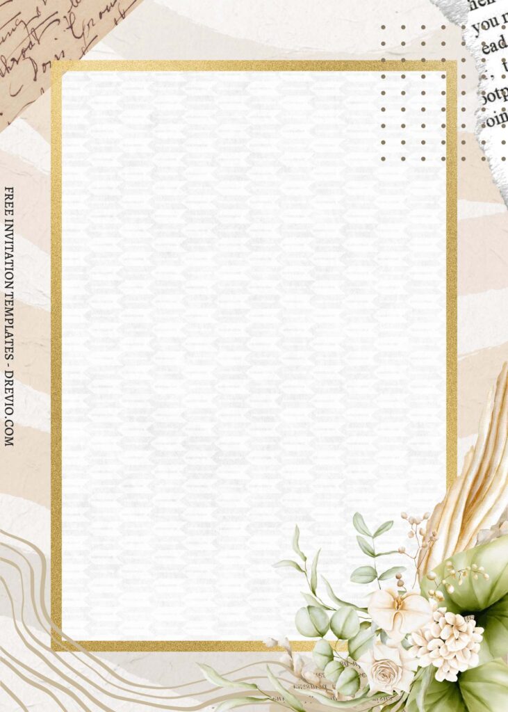 Invitation Template of (Free) 11+ Natural Rustic Floral Canva Birthday Invitation Templates 10