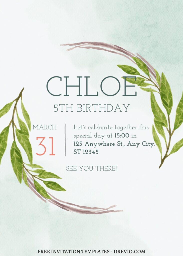 Invitation Template of FREE EDITABLE - 8+ Geometric Frame Canva Birthday Invitation Templates 7