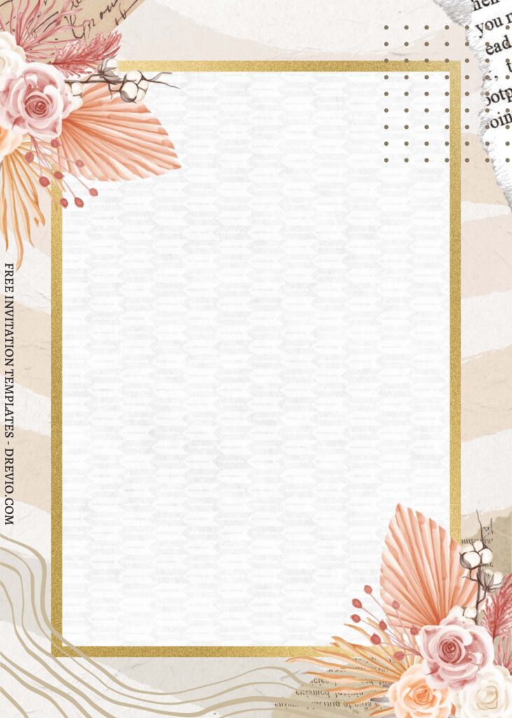 Invitation Template of (Free) 11+ Natural Rustic Floral Canva Birthday Invitation Templates 9