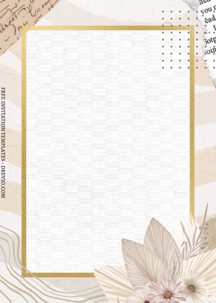 Invitation Template of (Free) 11+ Natural Rustic Floral Canva Birthday Invitation Templates 8