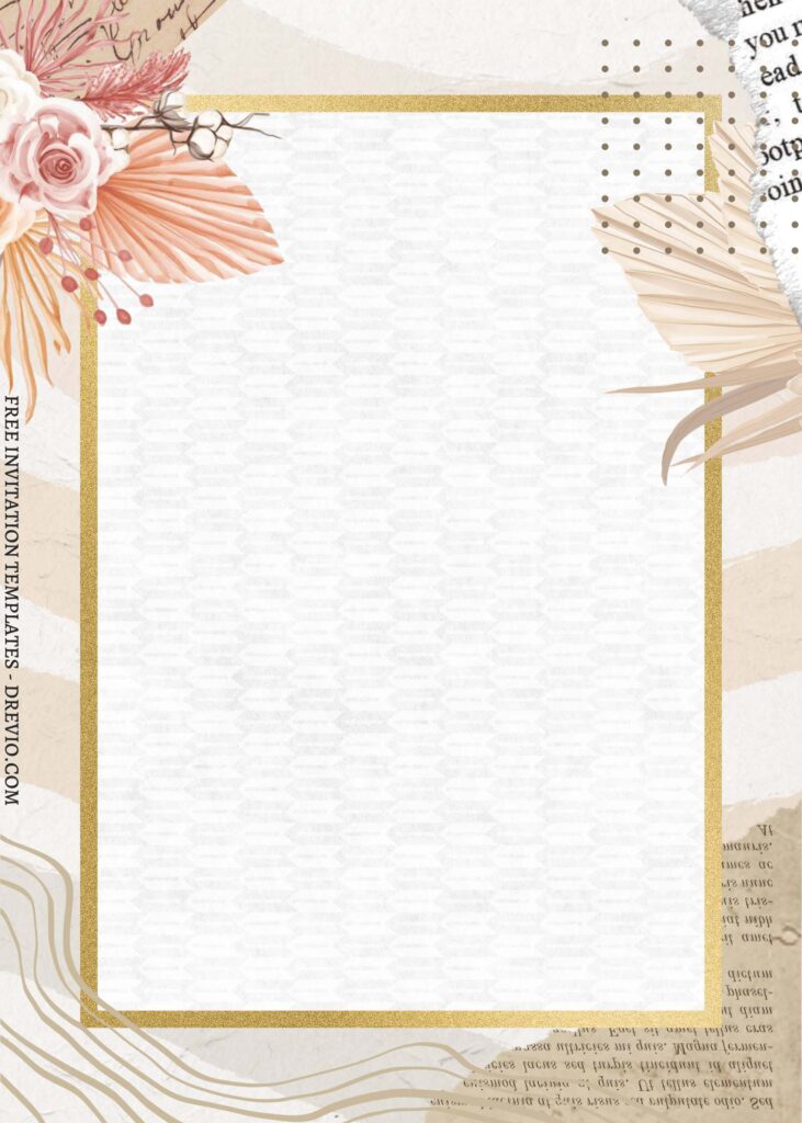 Invitation Template of (Free) 11+ Natural Rustic Floral Canva Birthday Invitation Templates 7